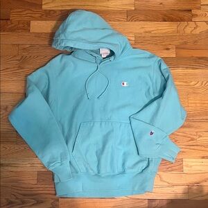 Champion Men's Light Blue Hoodie